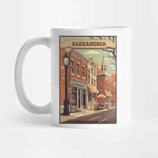 Alexandria, Virginia, USA, Travel Poster Mug